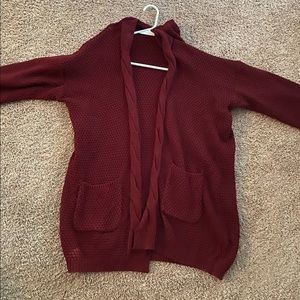 Over sized knit cardigan